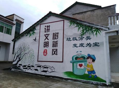 景德镇墙绘是现在流行的墙体广告