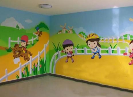 景德镇幼儿园墙体彩绘制作流程及注意事项